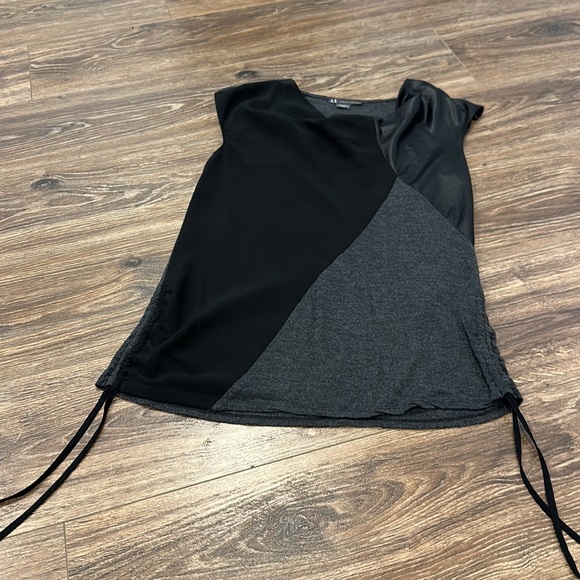 ARMANI EXCHANGE black-gray top size S - Picture 2 of 7